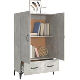  Visoka komoda siva boja betona 70x31x115 cm konstruirano drvo | shoptok.hr