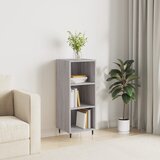 vidaXL Komoda siva sonoma 34,5x32,5x90 cm inženirski les Cene