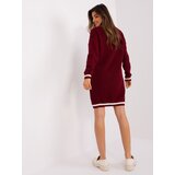 BADU Dress-BA-SK-8023-1.29X-burgundy | Shoptok.si