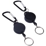 INF 2 paketa raztegljivih jo-jo obeskov za ključe s karabinom Black, (21247908) | Shoptok.si