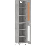  Visoka komoda siva betona 34,5x34x180 cm od konstruiranog drva | shoptok.hr