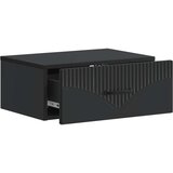  Stenski nočni omarici Črna 49 x 34,5 x 20 cm Inženirski les, (5000209980) | Shoptok.si