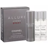 Chanel Allure Homme Sport Eau Extreme toaletna voda "zasuči in razprši" 3x20 ml za moške