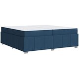  Krevetna konstrukcija s madracem Plava 200 x 200 cm tkanina | shoptok.hr