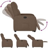  Naslonjač na podizanje od tkanine smeđi | shoptok.hr