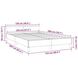  Okvir kreveta bez madraca tamnoplavi 120 x 200 cm baršunasti | shoptok.hr