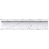  Polica na zidu s policom 2 pcs Bijeli mramor 40 x 9 x 3 cm | shoptok.hr