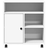  Stalak za pisač s kotačima bijeli 60 x 50 x 67 cm | Eponuda.com