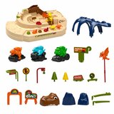  Interactive Manual Arcade Track with Dinosaurs 8 Challenges Vehicles | Shoptok.si