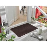wash+dry PREDPRAŽNIK Dune Stripes dark brown 45/75 cm reliefno temno rjava | Shoptok.si