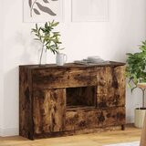  Strani šal Dimljeni oreh 100 x 30 x 65,6 Konstruiran les, (5000092495) | Shoptok.si