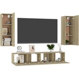 4-dijelni set TV ormarića boja hrasta sonome od iverice | shoptok.hr