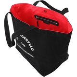 Karl Lagerfeld Shopper torba 'Rue St-Guillaume' crna / bijela | shoptok.hr