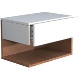 MID.YOU Nočna Omarica Usal Xl 45, Hrast, Bela | Shoptok.si