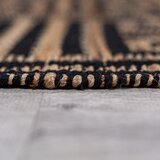 Flair Rugs Crna/u prirodnoj boji ručno rađena staza od mješavine jute 80x230 cm Meander Jute – | shoptok.hr