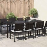  Stol za vrt Smeđa 250 x 100 x 75 cm poliratan | shoptok.hr