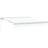 vidaXL Ročna zložljiva tenda bela 350x250 cm, Zamenjava tkanine za tendo za okvir 3,5x2,5 m bela | Shoptok.si