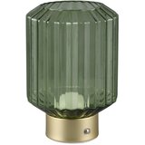 Tri O Zelena/zlata LED zatemnitvena namizna svetilka s steklenim senčnikom (višina 19,5 cm) Lord – | Shoptok.si