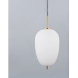 Nova Luce Bijela/mjedena staklena viseća svjetiljka ø 27 cm Lato – | shoptok.hr