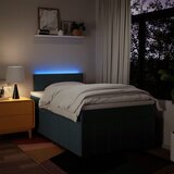  Krevet s oprugama i madracem plavi 120 x 200 cm od tkanine | shoptok.hr