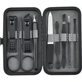 INF 9-delni manikirni set iz nerjavečega jekla Black, (21538663) Cene