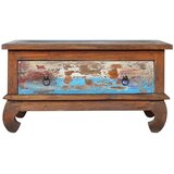  Stolić za kavu 80 x 50 x 40 cm od obnovljene tikovine - Šareni 1 | shoptok.hr