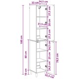  Set ormara 2 pcs Betonska siva Konstruirano drvo | Shoptok.si