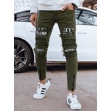 DStreet Spodnie męskie jeansowe zielone | shoptok.hr