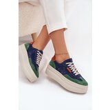 Zazoo Suede Women's Sneakers On Platform | Shoptok.si
