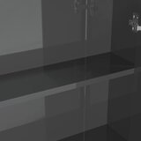  Kupaonski ormarić s ogledalom 60x15x75 cm MDF siva bijeli | shoptok.hr
