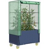  Povišena gredica s pokrovom i kotačima 80 x 50 x 182 cm Siva Cijene