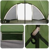 Tipi šator s krovom Zelena 6 osoba Poliester i čelik | shoptok.hr