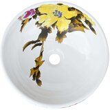 vidaXL Nadgradni umivaonik raznobojni okrugli Φ 41 x 14 cm keramički | shoptok.hr