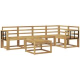  Set vanjskih sofa 6 kom. Bijela Čvrsto drvo akacije | shoptok.hr