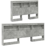  Skladišno uzglavlje Betonski sivi 207,5 x 137,5 x 76,5 cm | shoptok.hr