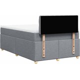  Krevet s oprugama i madracem svjetlosivi 120x190 cm od tkanine | shoptok.hr