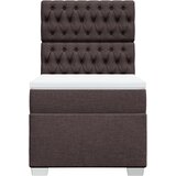  Krevet s oprugama i madracem tamnosmeđi 100 x 200 cm od tkanine | shoptok.hr