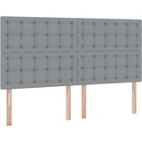 vidaXL Postelja s shranjevanjem Svetlo siva 160 x 200 cm Umjetno usnje | Shoptok.si