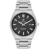 Beverly Hills Polo Club Muški ručni sat, Automatski mehanizam, 44 mm, Crno kućište, Srebrne boje BP3574X.350 | Eponuda.com