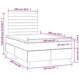 Box spring krevet s madracem crni 120 x 200 cm baršunasti | shoptok.hr