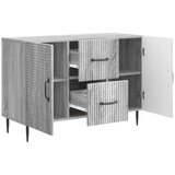  Strani šal Siva Sonoma 89 x 34,5 x 60 cm Inženirski les, (5000233829) | Shoptok.si