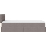 vidaXL otomanski okvir kreveta s madraca smeđesivi 90x190cm tkanine | shoptok.hr