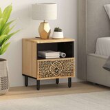 vidaXL Nočna omarica 40x33x46 cm trden mangov les | Shoptok.si