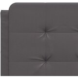  Postelja z vzmetnico siva 140x190 cm umetno usnje | Shoptok.si
