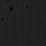  Posteljni okvir črn iz trdnega lesa 75x190 cm 2FT6, (20684905) | Shoptok.si