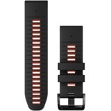 Garmin QuickFit 26 remen za sat, silikon crne/plameno crvene boje | shoptok.hr