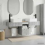  Set namještaja za kupaonicu 3 kom. Siva Sonoma 50 x 41 x 56 cm | Shoptok.si