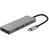 Trust Adapter DALYX 5-IN-1 MULTIPORT/alu/siva | Eponuda.com