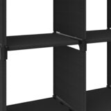 Police za izlaganje s 4 kocke od tkanine 69 x 30 x 72,5 cm crne | shoptok.hr