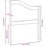 MODUL naslona za ruke 2 kom. Bijela 59 x 4 x 73 cm | shoptok.hr